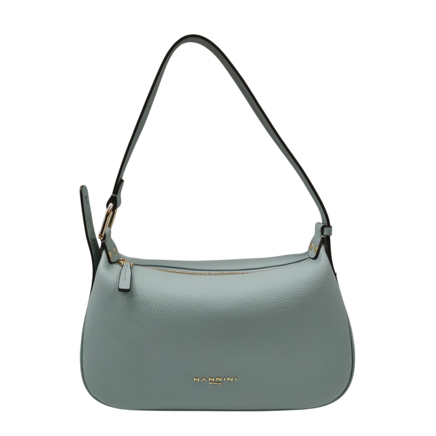Nannini Firenze Borsa a Spalla Media Donna Linea Keira in Pelle Celeste