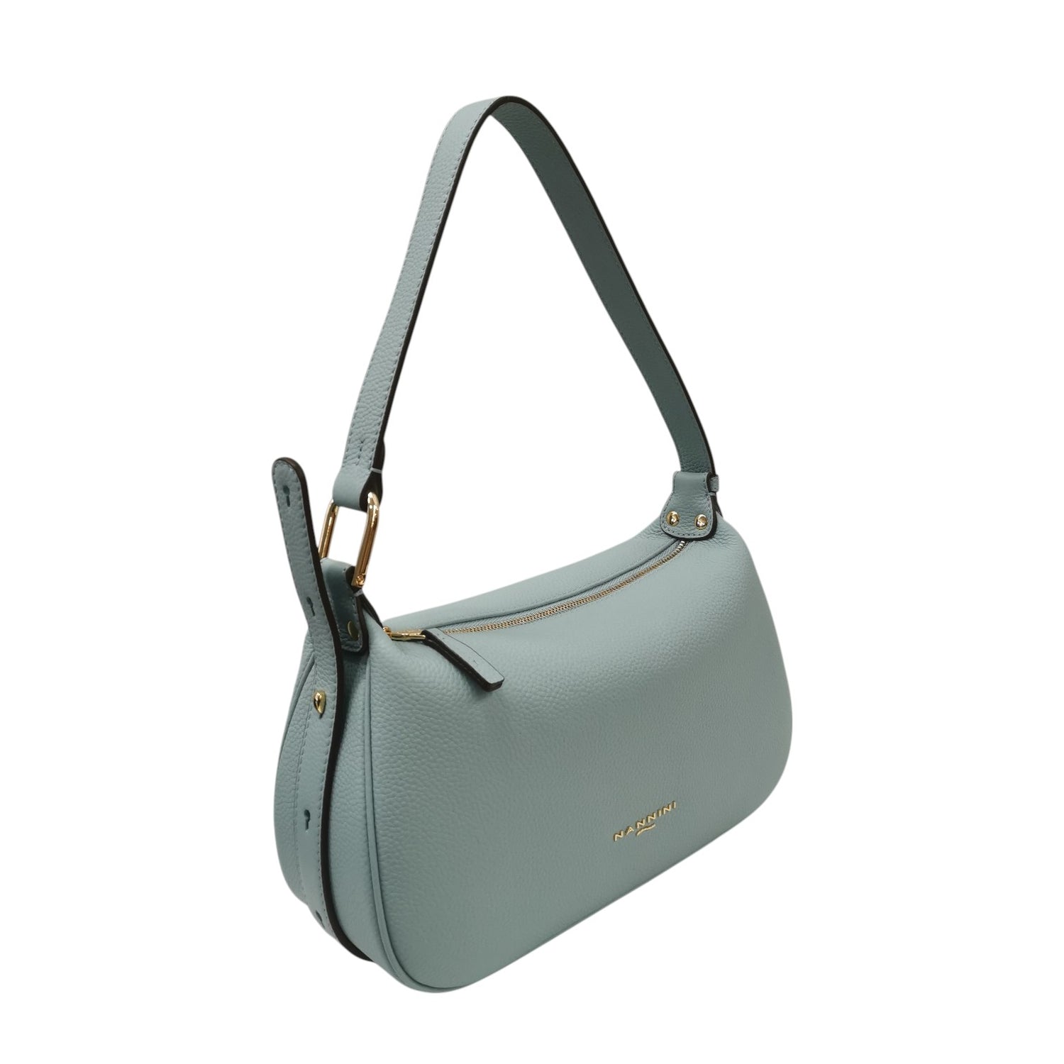 Nannini Firenze Borsa a Spalla Media Donna Linea Keira in Pelle Celeste