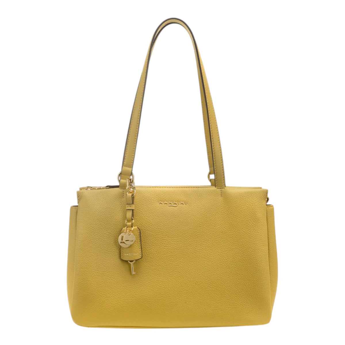 Nannini Firenze Borsa a Spalla Donna Linea Bice in Pelle Gialla