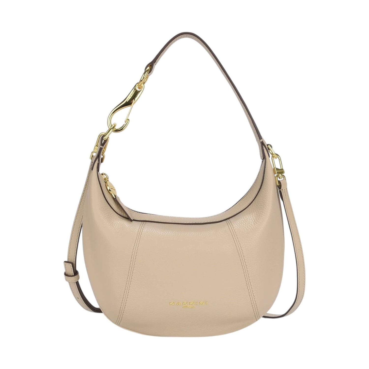 Nannini Firenze Borsa a Spalla Media Donna Linea Filippa in Pelle Beige