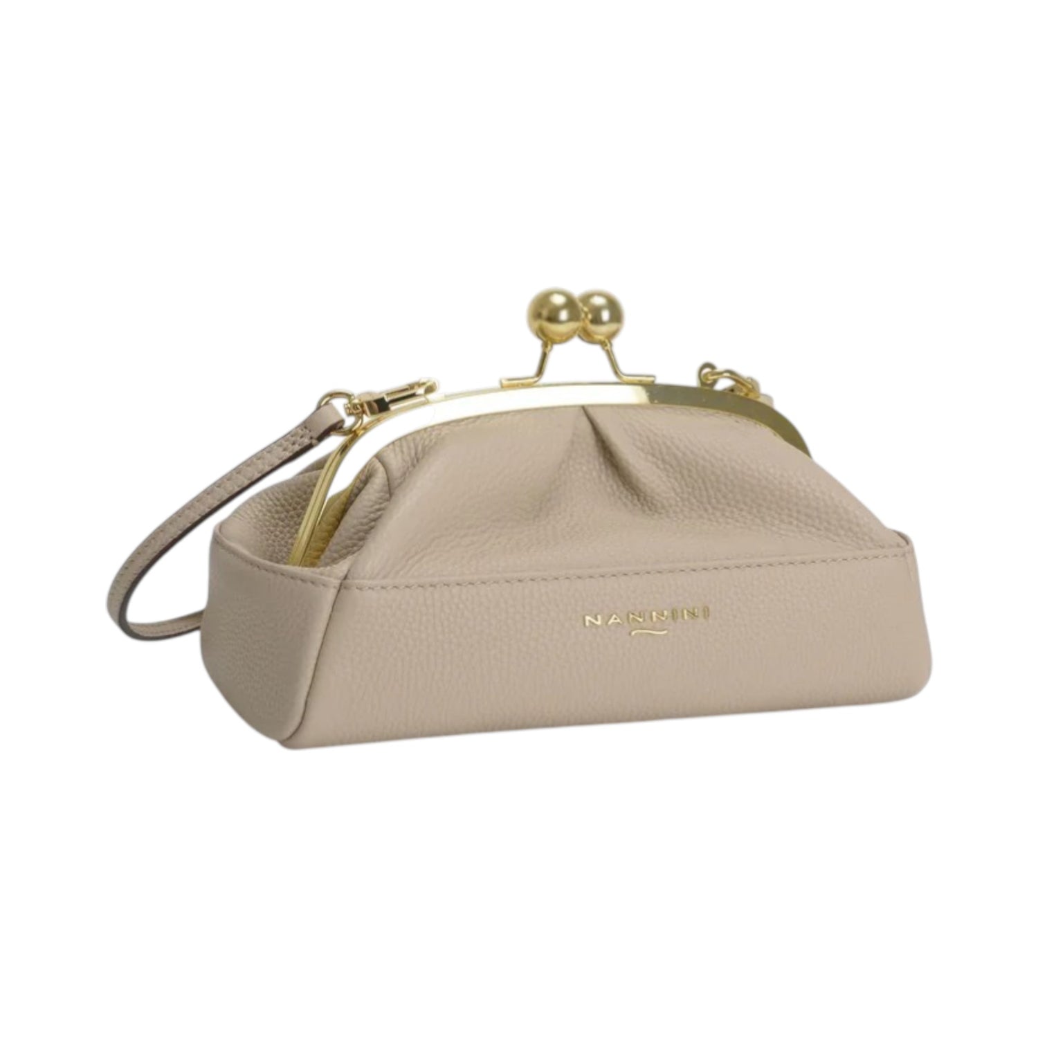 Nannini Firenze Pochette Donna Linea Junia in Pelle Beige con Tracolla