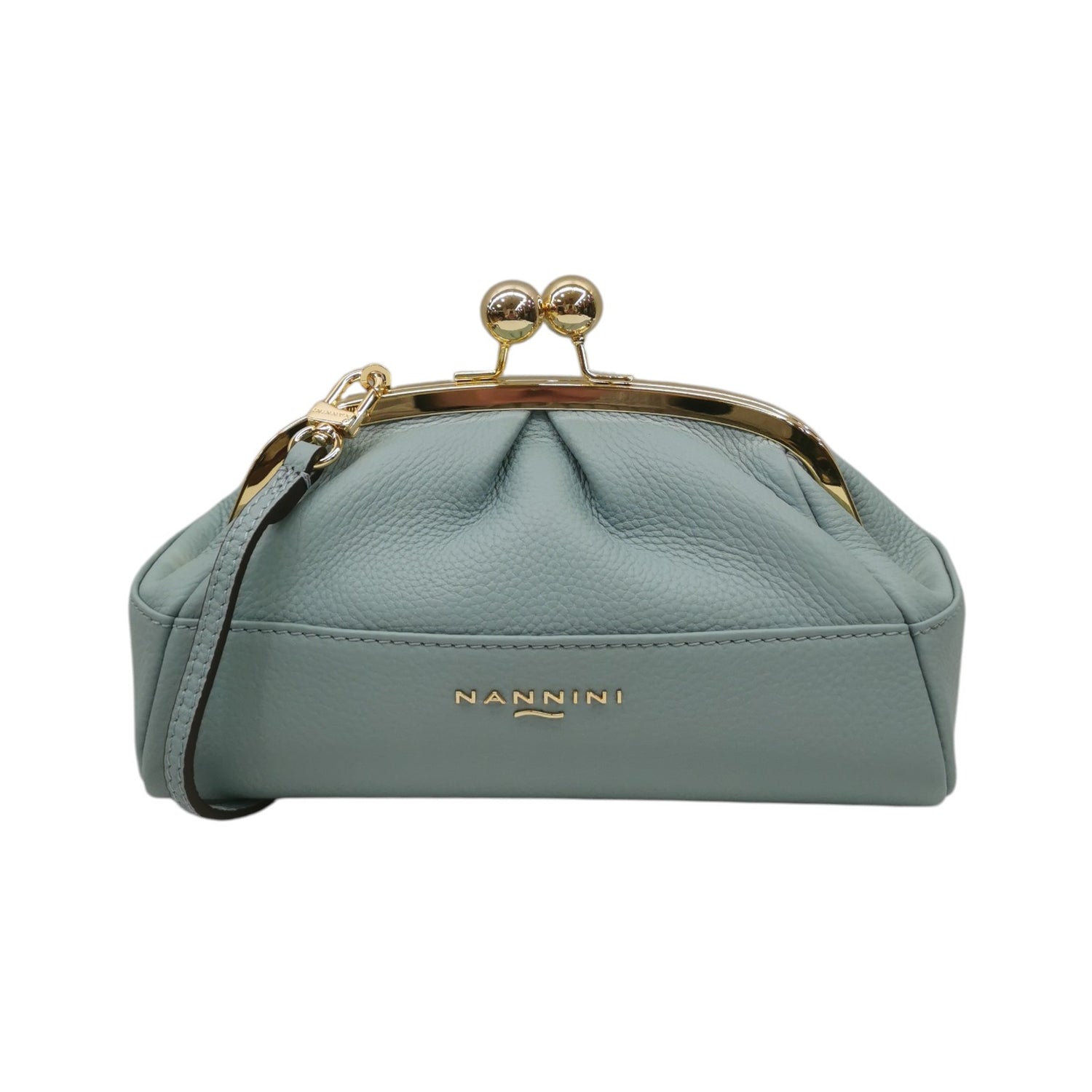 Nannini Firenze Pochette Donna Linea Junia in Pelle Cielo con Tracolla