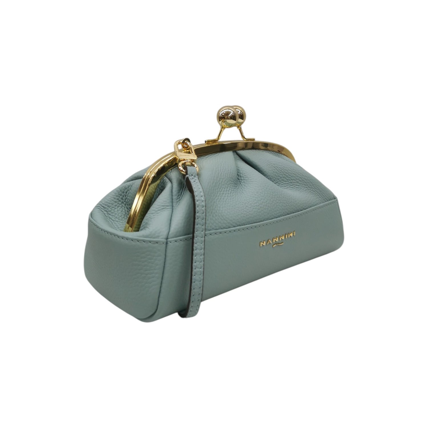 Nannini Firenze Pochette Donna Linea Junia in Pelle Cielo con Tracolla