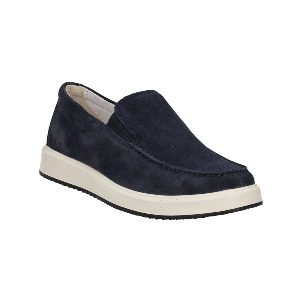 Igi&Co Mocassino Uomo in Camoscio Blu con Elastico