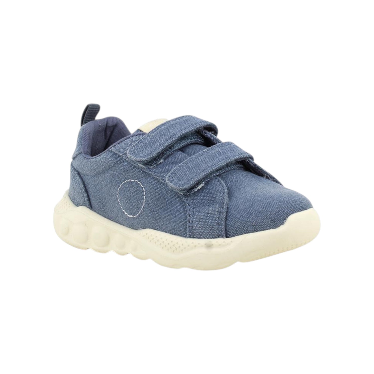 Primigi Sneakers Bambino in Tessuto Effetto Jeans Blu con Strappo