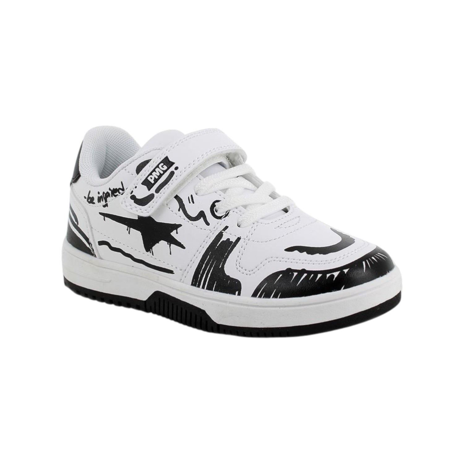 Primigi Sneakers Bambino Bianco Nero con Strappo