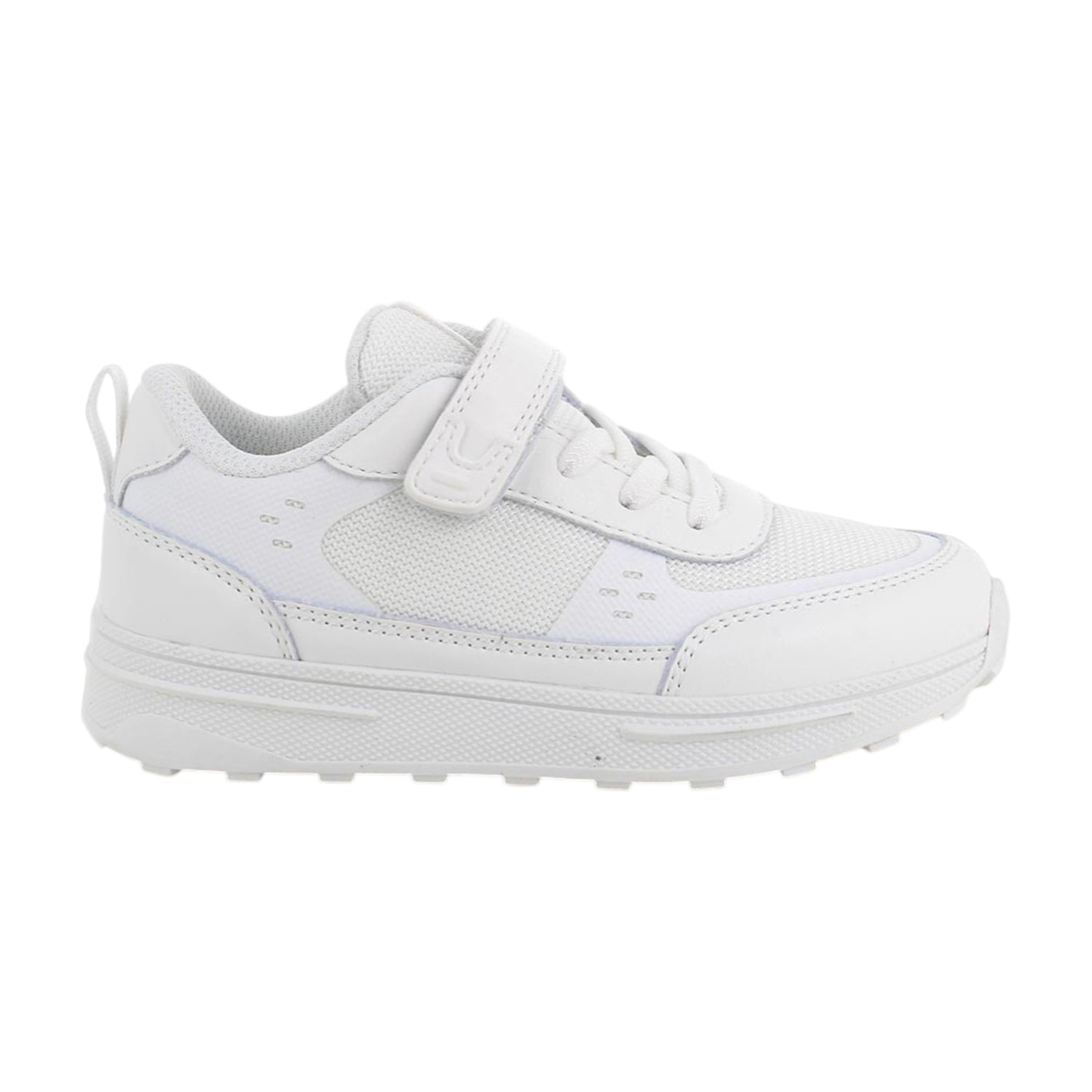 Primigi Sneakers Bambino in Tessuto ed Ecopelle Bianca con Strappo