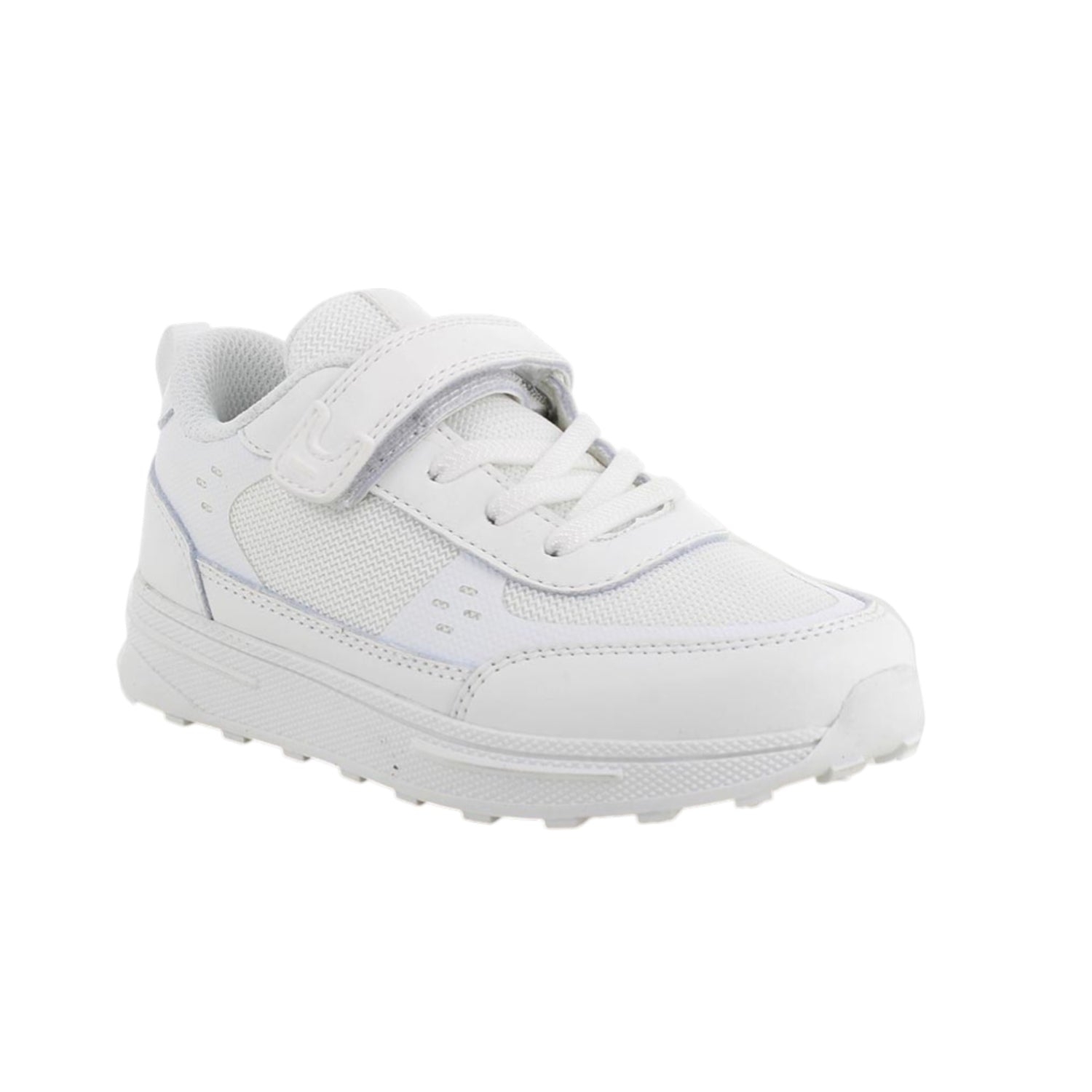 Primigi Sneakers Bambino in Tessuto ed Ecopelle Bianca con Strappo