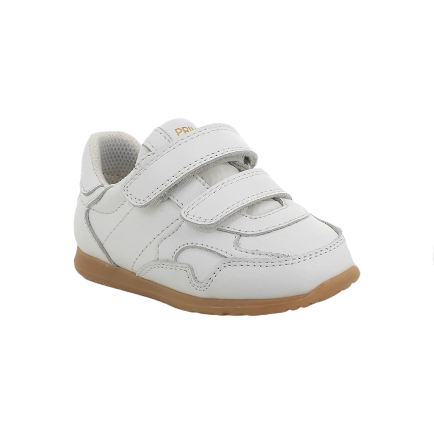 Primigi Sneakers Bambino in Pelle Bianca con Doppio Strappo Numero 25/26/27