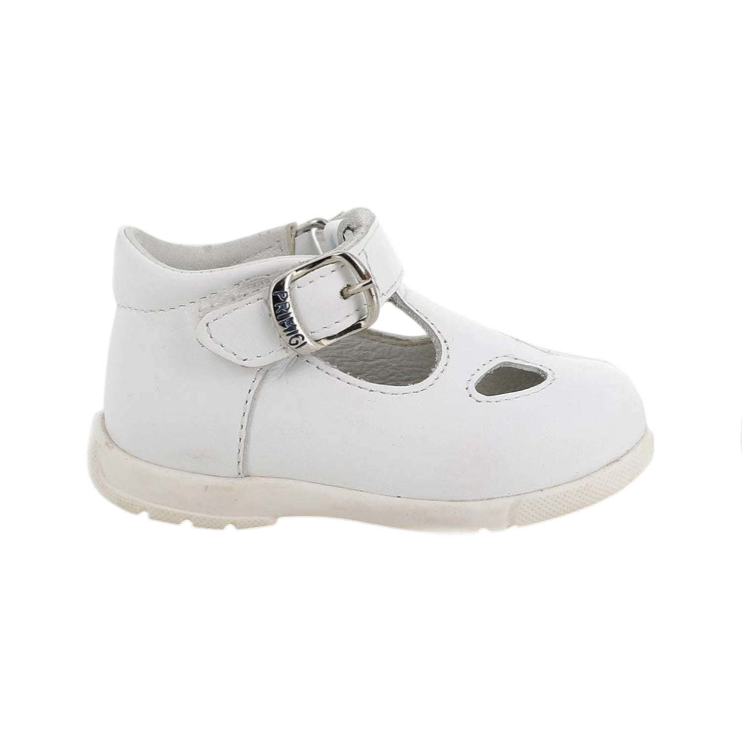 Primigi Scarpa Bambino in Pelle Bianca a Occhio di Bue