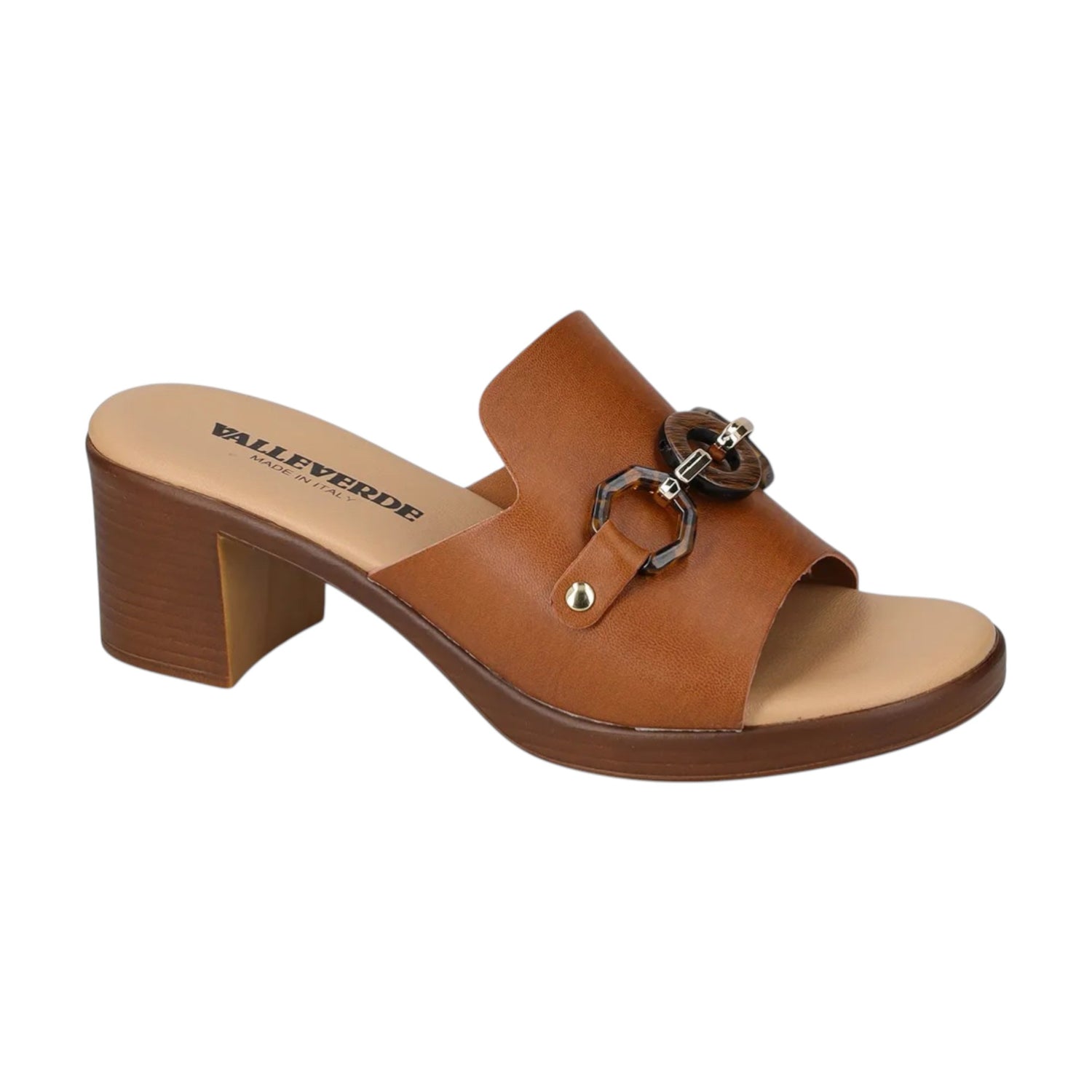 Valleverde Scalzato Donna Brandy con Morsetto e Tacco Alto 60mm