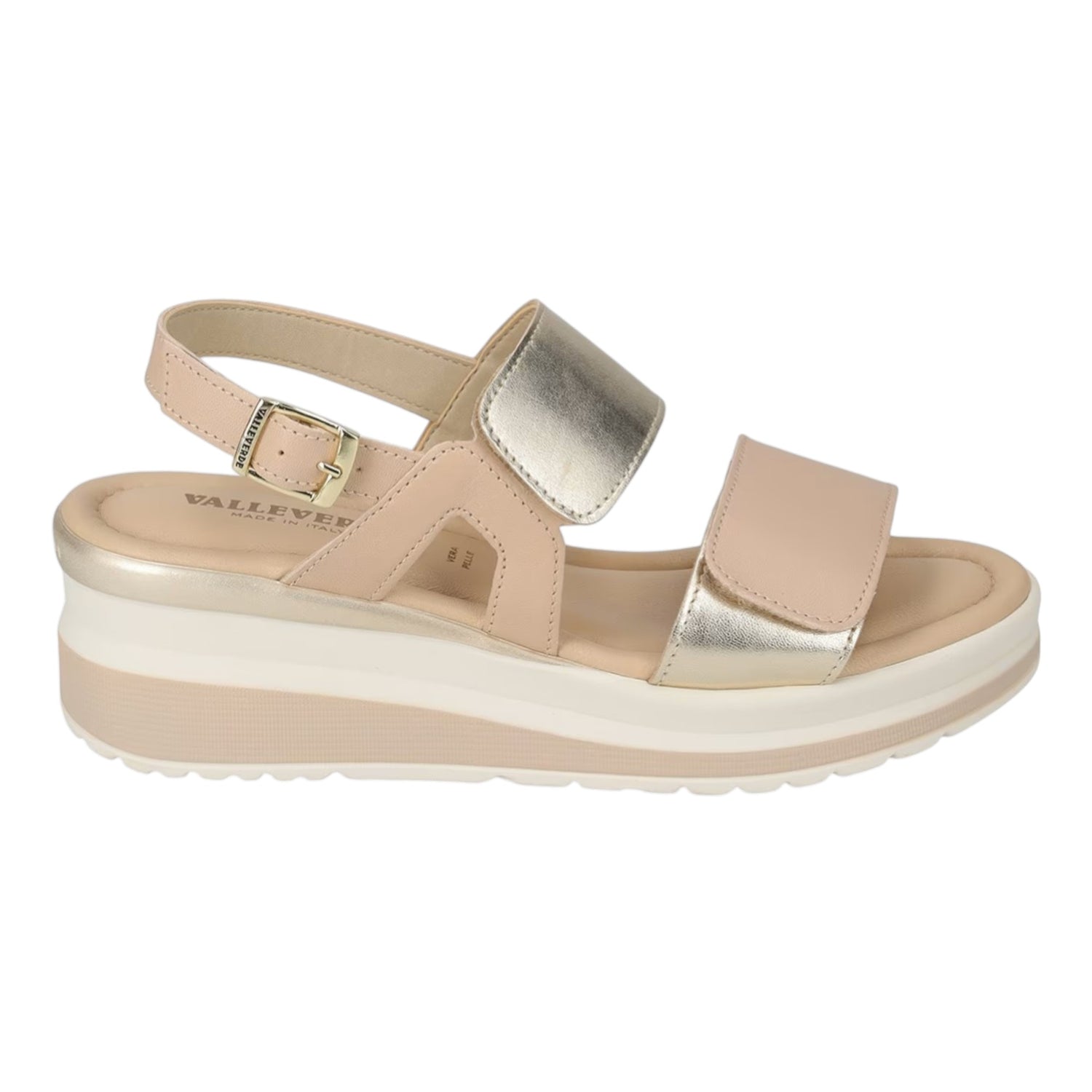 Valleverde Sandalo Donna Platino con Strappo