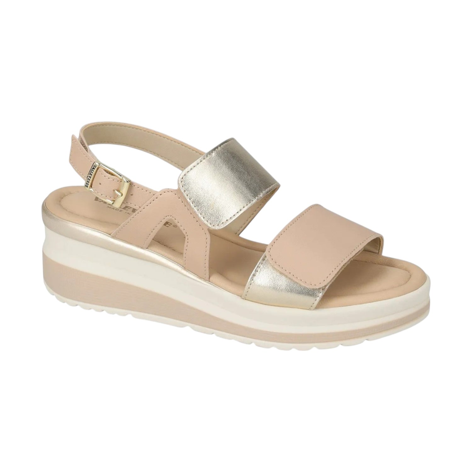 Valleverde Sandalo Donna Platino con Strappo