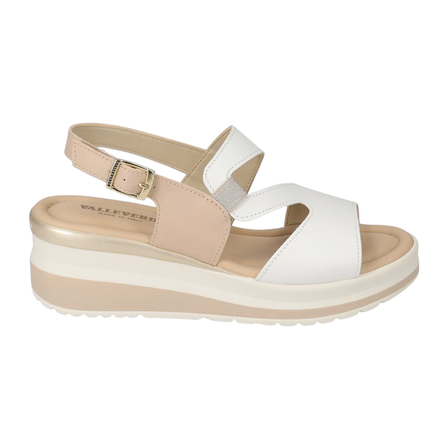 Valleverde Sandalo Donna in Pelle Bianca