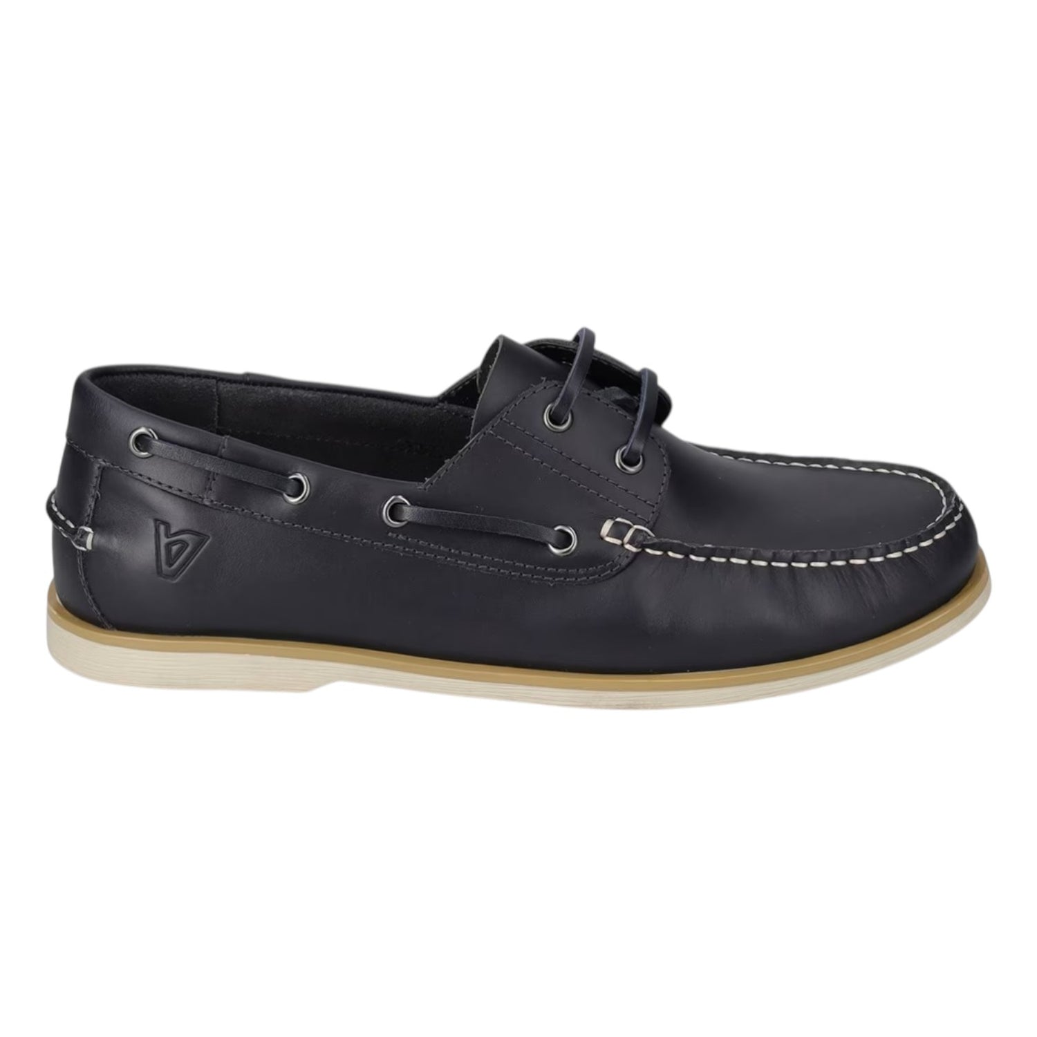 Valleverde Allacciato Uomo in Pelle Ingrassata Blu