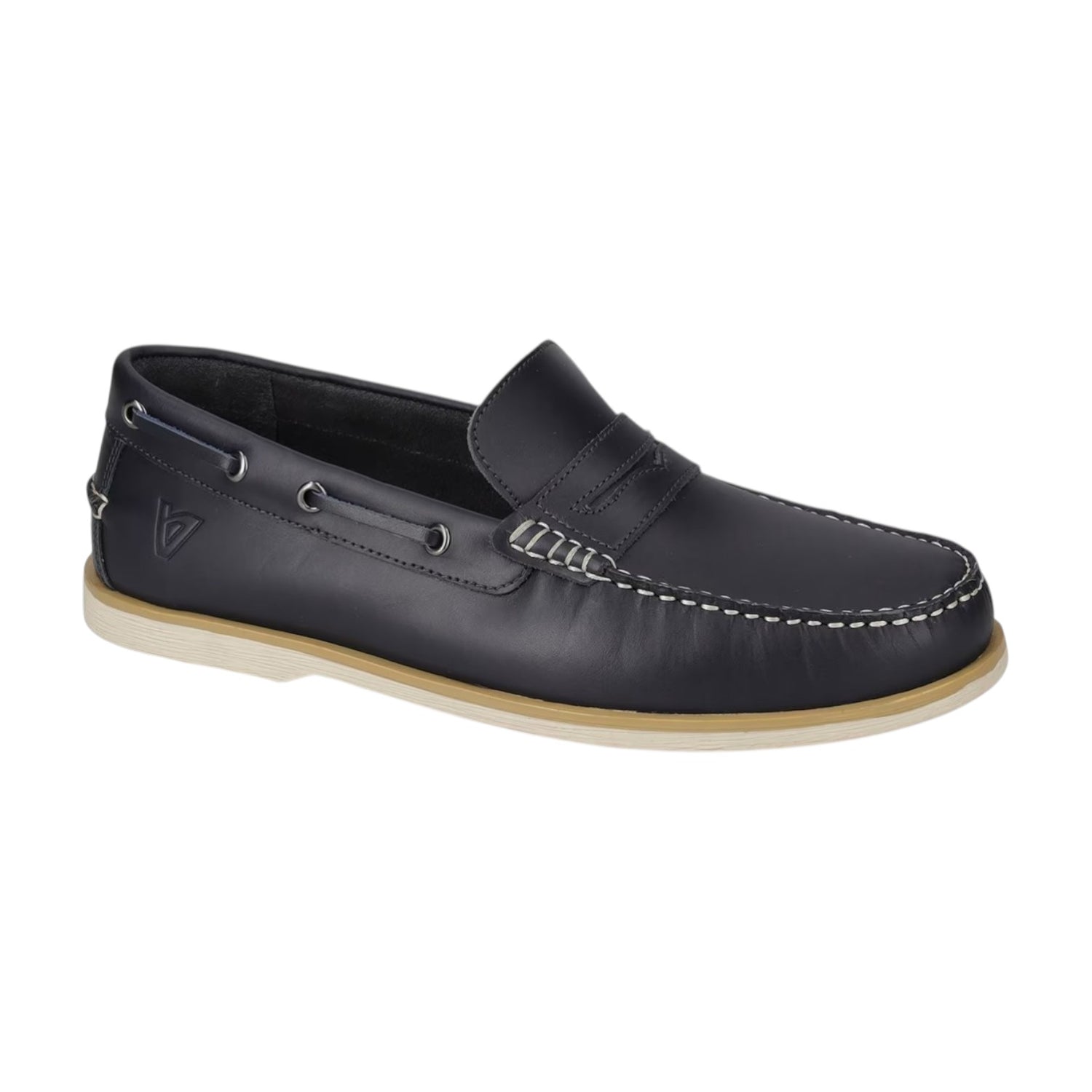 Valleverde Mocassino Uomo in Pelle Ingrassata Blu