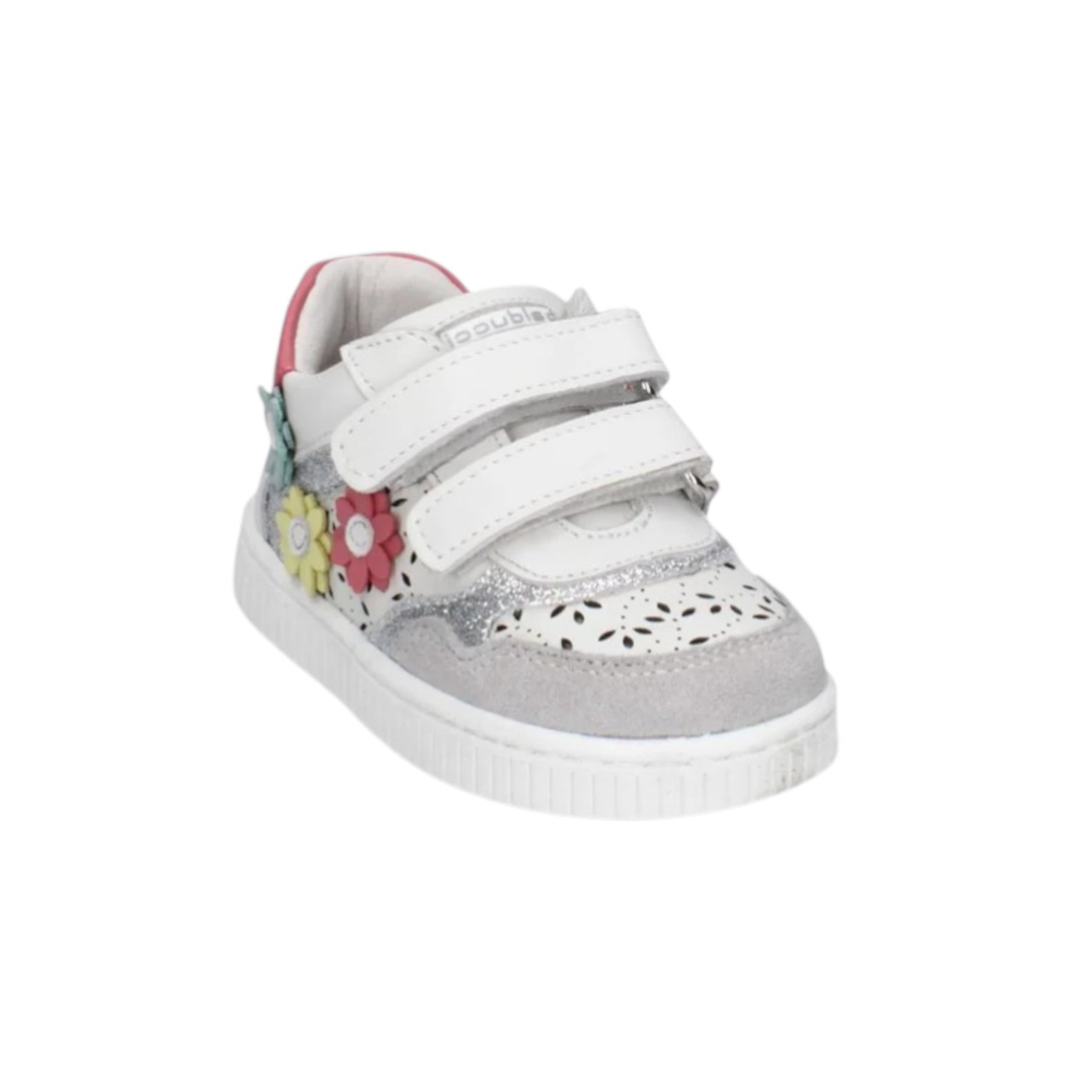 Balducci Sneakers Bambina Grigio Bianco con Fiorellini