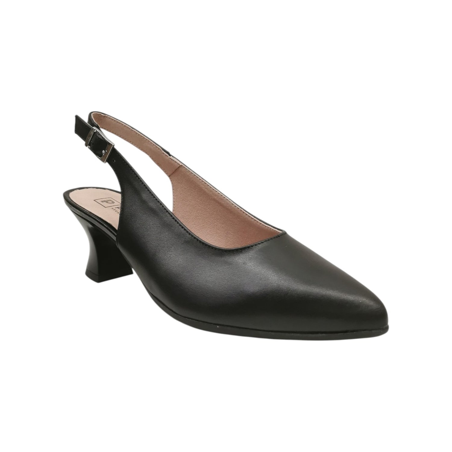 Pitillos Chanelle Donna in Pelle Nera con Tacco Alto 60mm