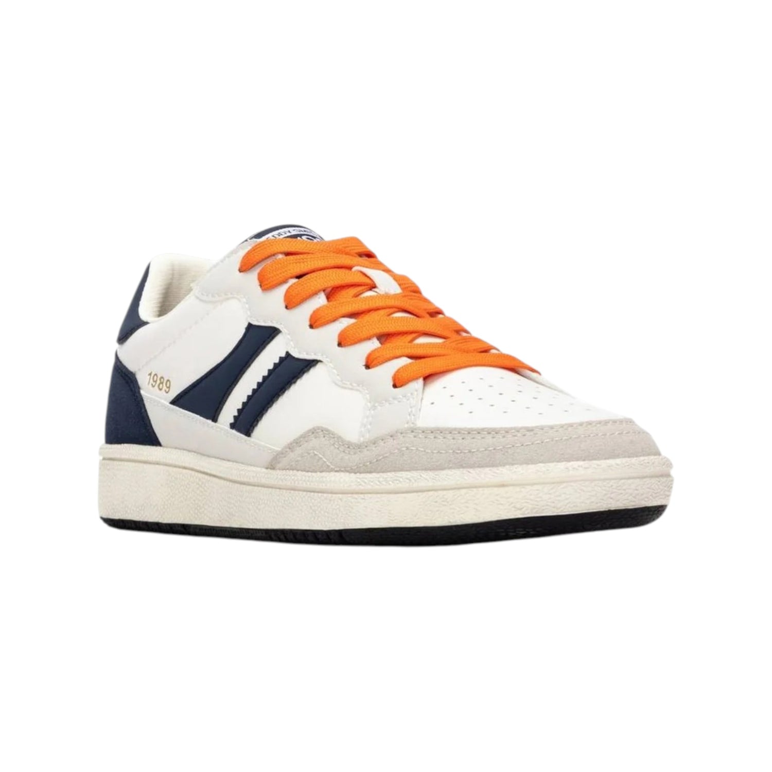 Teddy Smith Sneakers Uomo Bianca con Inserti Blu