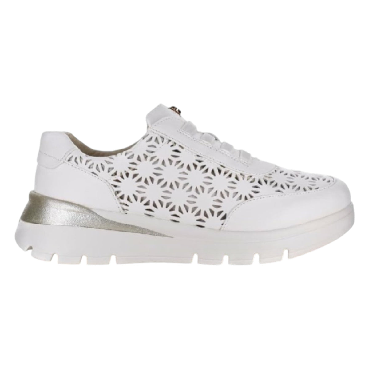 Pitillos Slip On Donna in Ecopelle Traforata Bianca