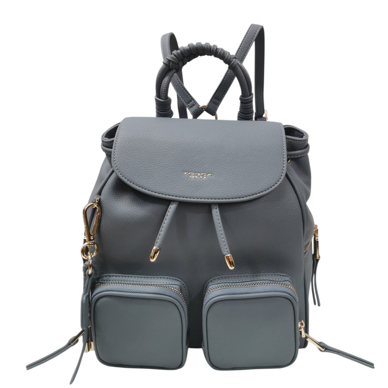 Tosca Blu Zaino Donna in Pelle Avio Tokyo con Tasche Esterne