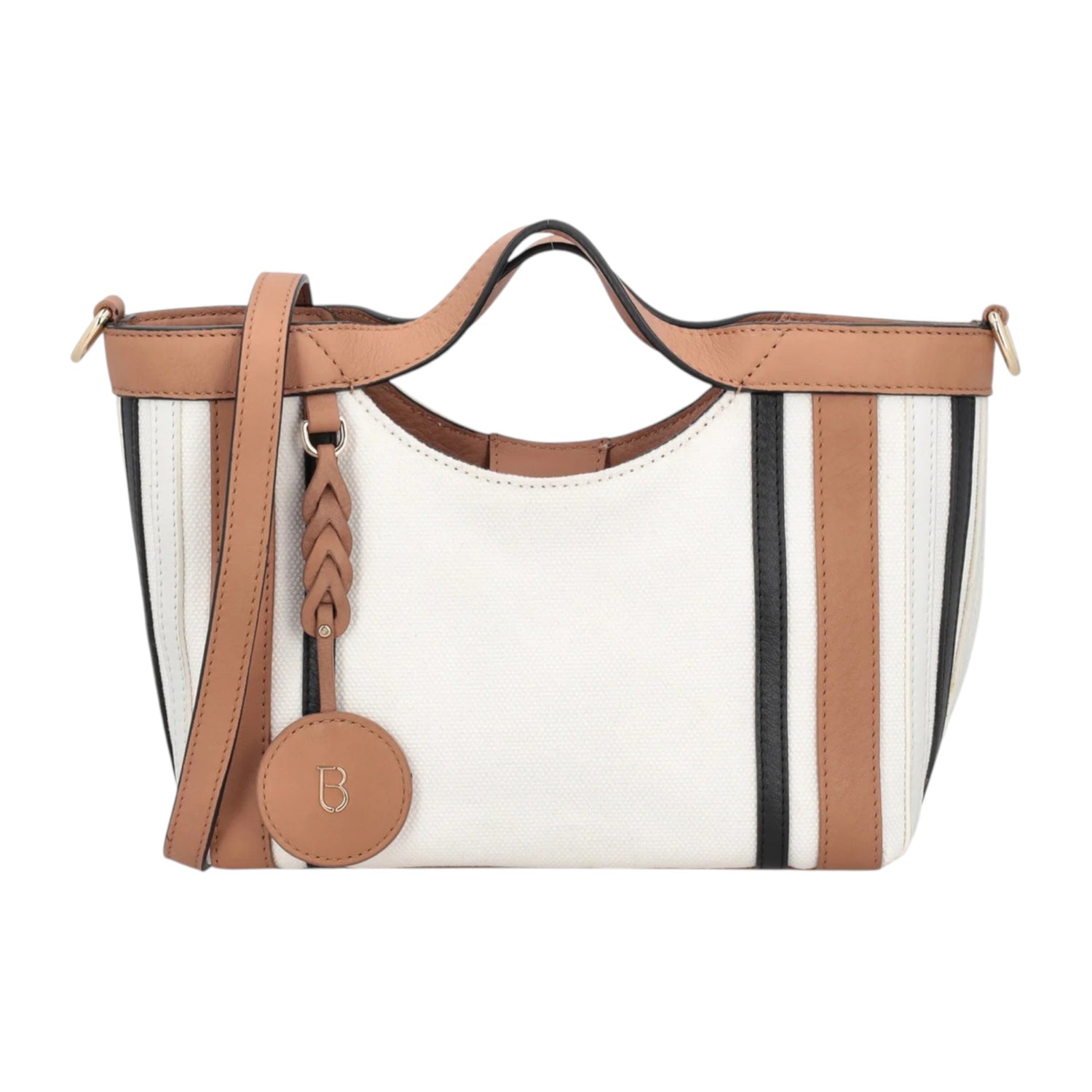 Tosca Blu Borsa a Mano Donna Portofino in Tessuto e Pelle con Tracolla