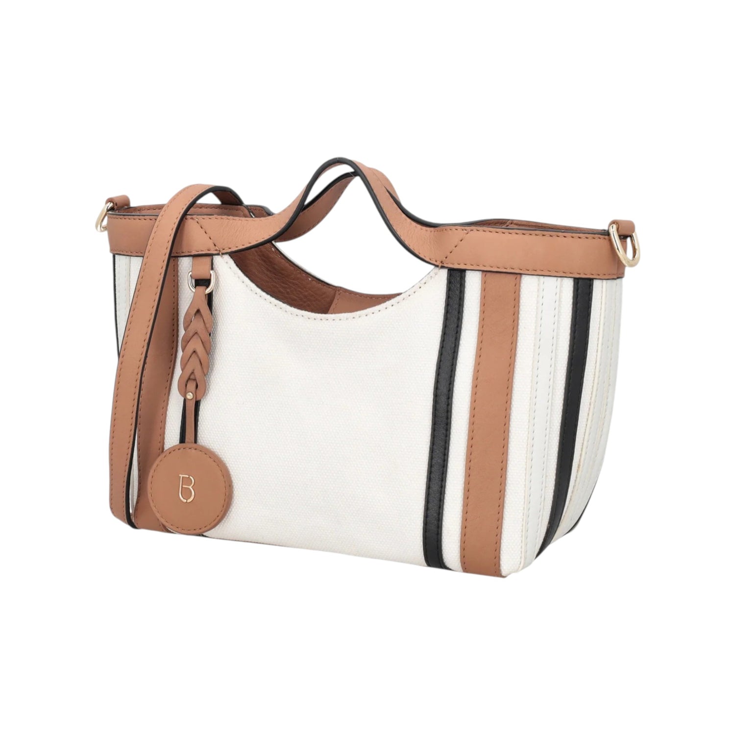 Tosca Blu Borsa a Mano Donna Portofino in Tessuto e Pelle con Tracolla