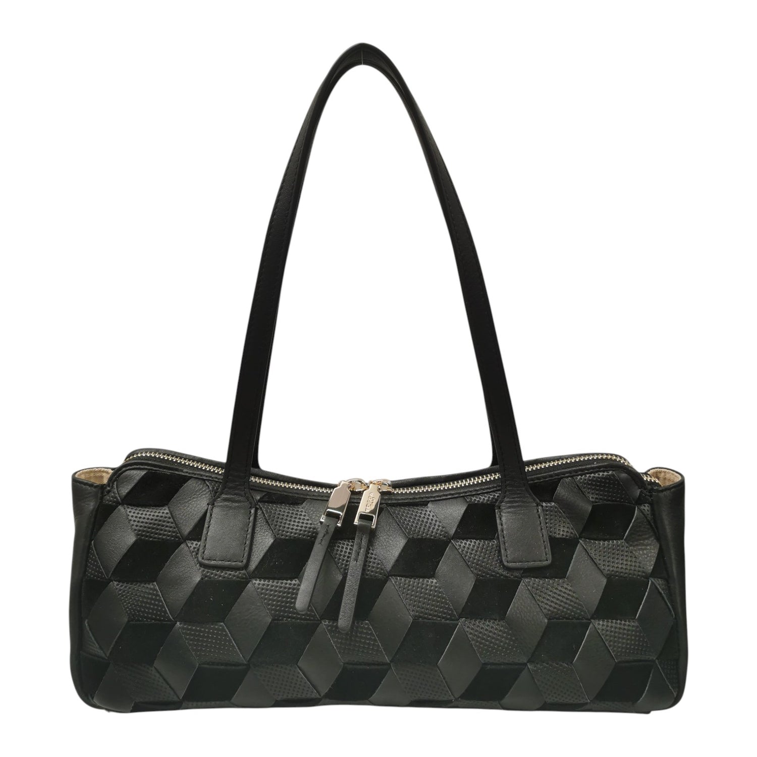 Tosca Blu Borsa a Mano Donna Susan in Pelle e Camoscio Nera