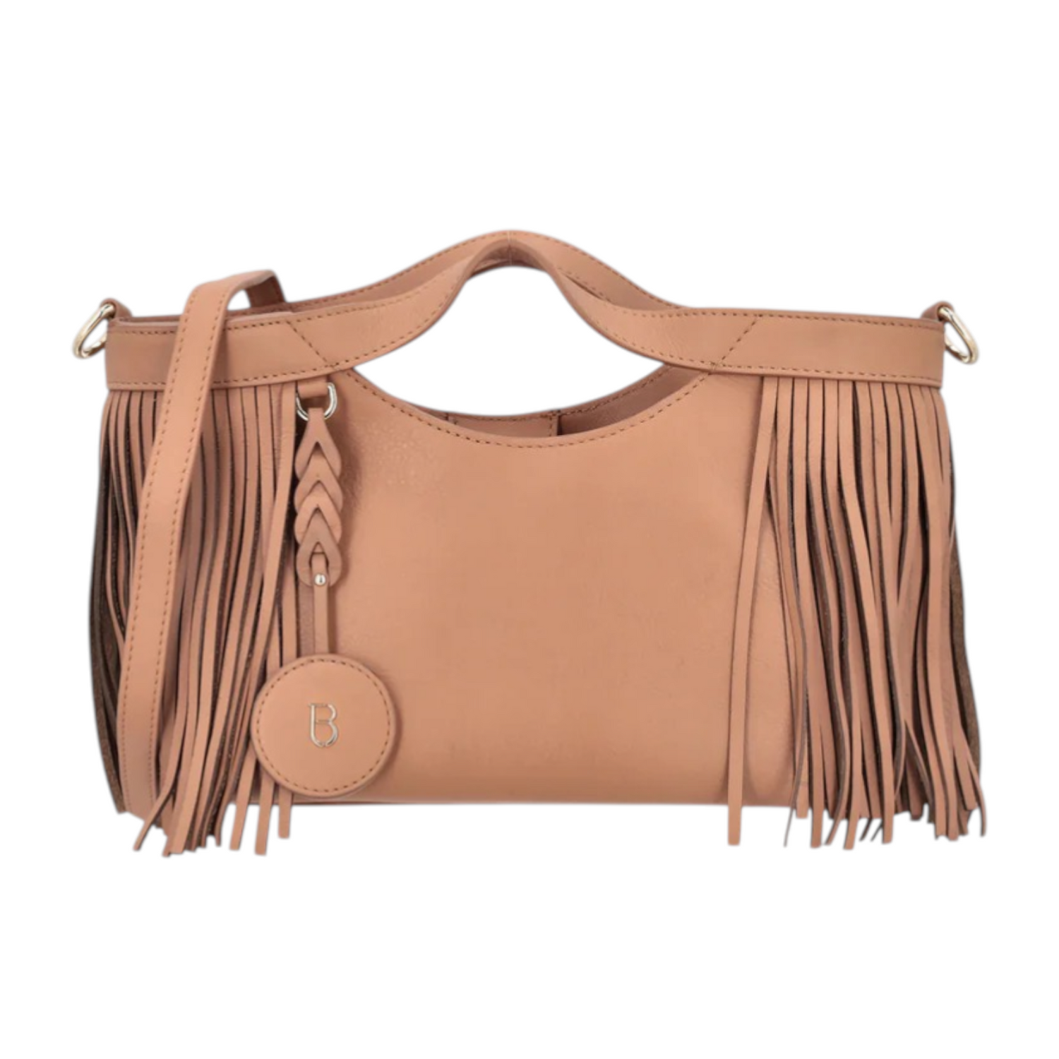 Tosca Blu Borsa a Mano Donna Portofino Biscotto con Frange