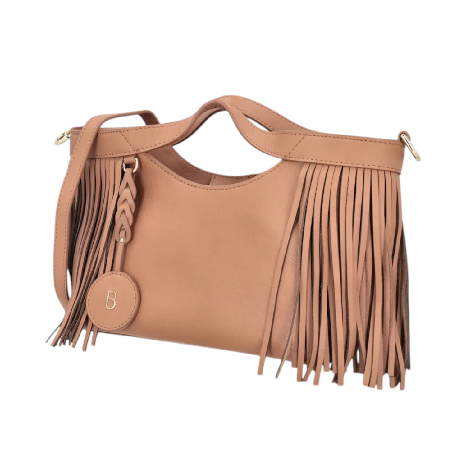 Tosca Blu Borsa a Mano Donna Portofino Biscotto con Frange