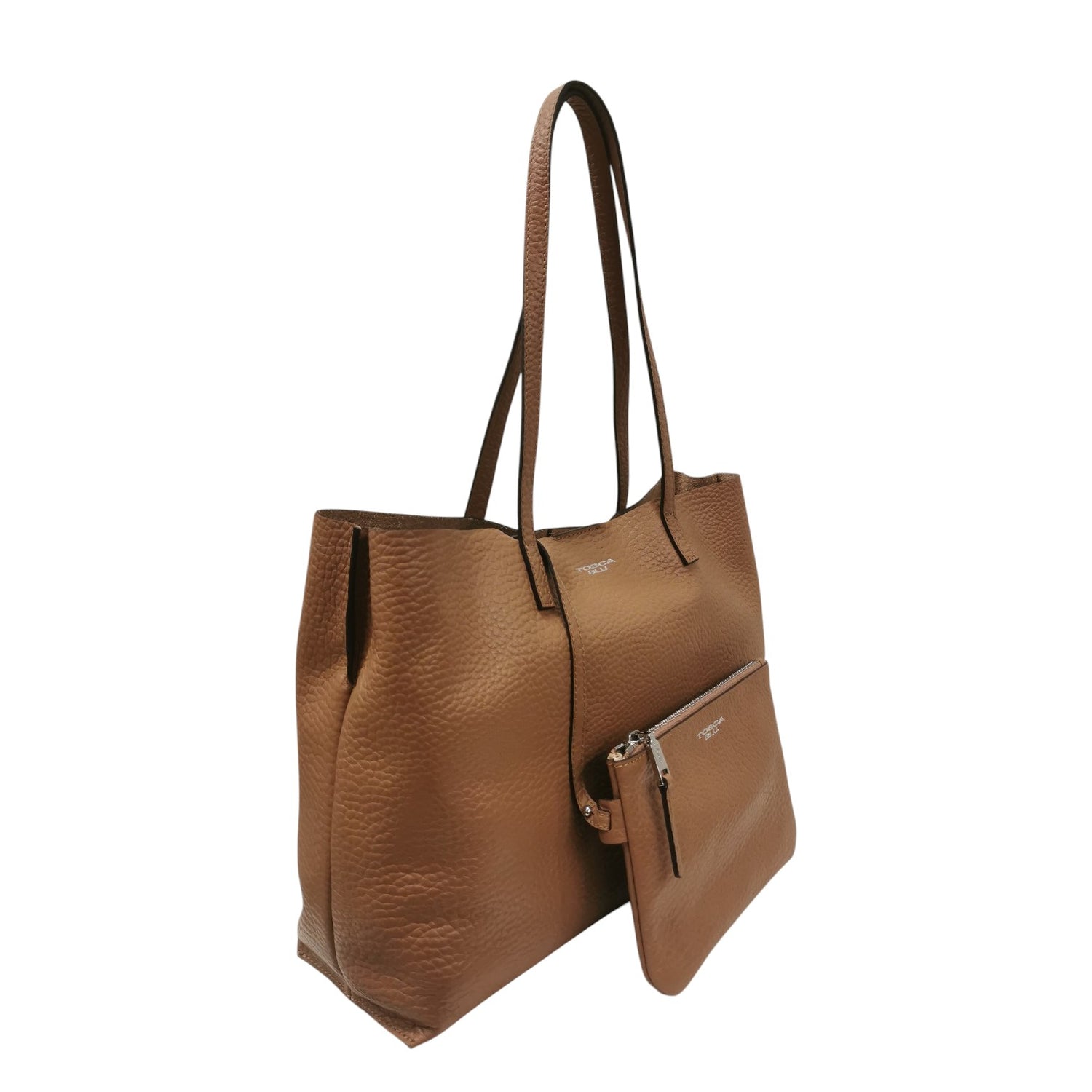Tosca Blu Shopper Donna in Pelle Biscotto con Pochette