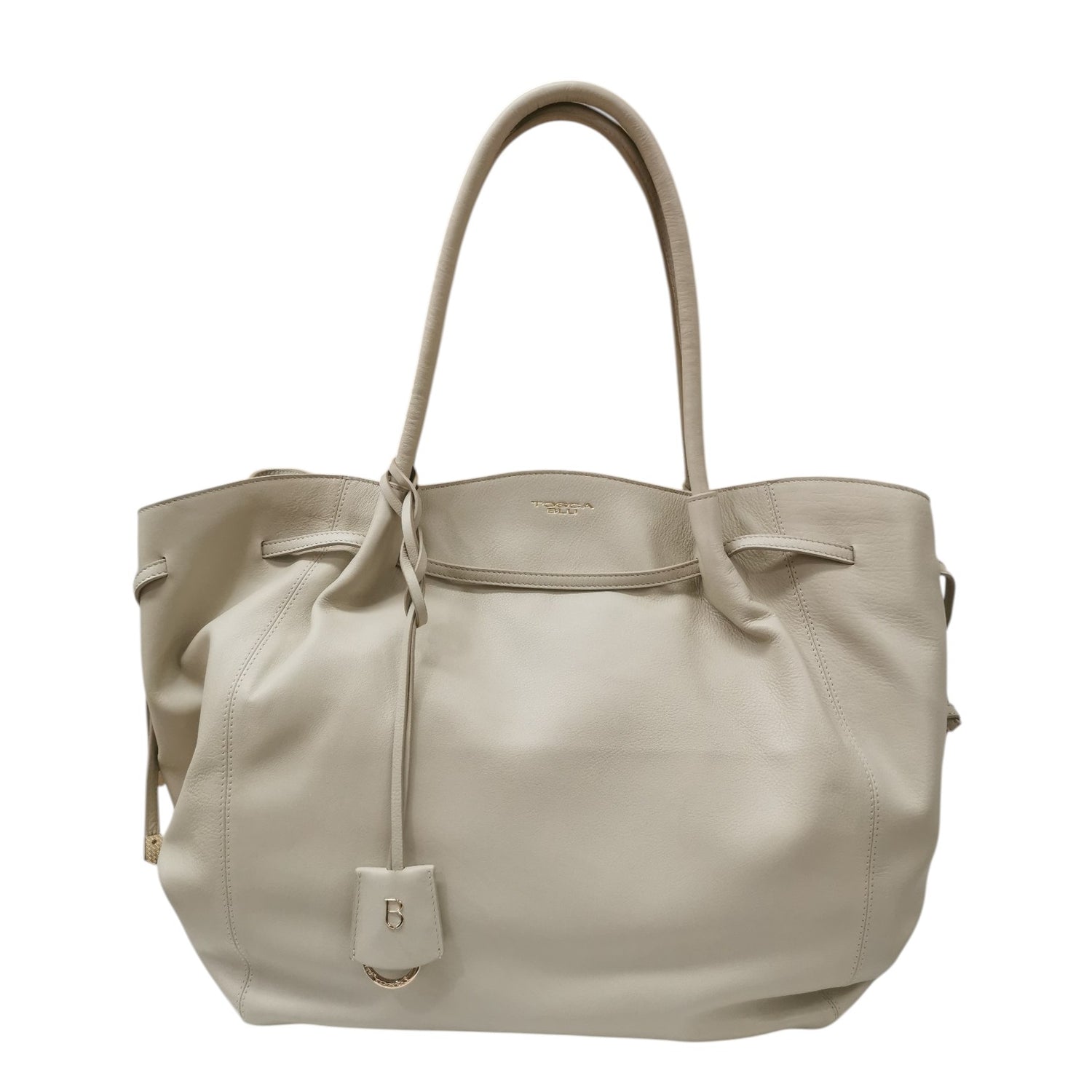 Tosca Blu Shopping Grande Sidney in Pelle Avorio