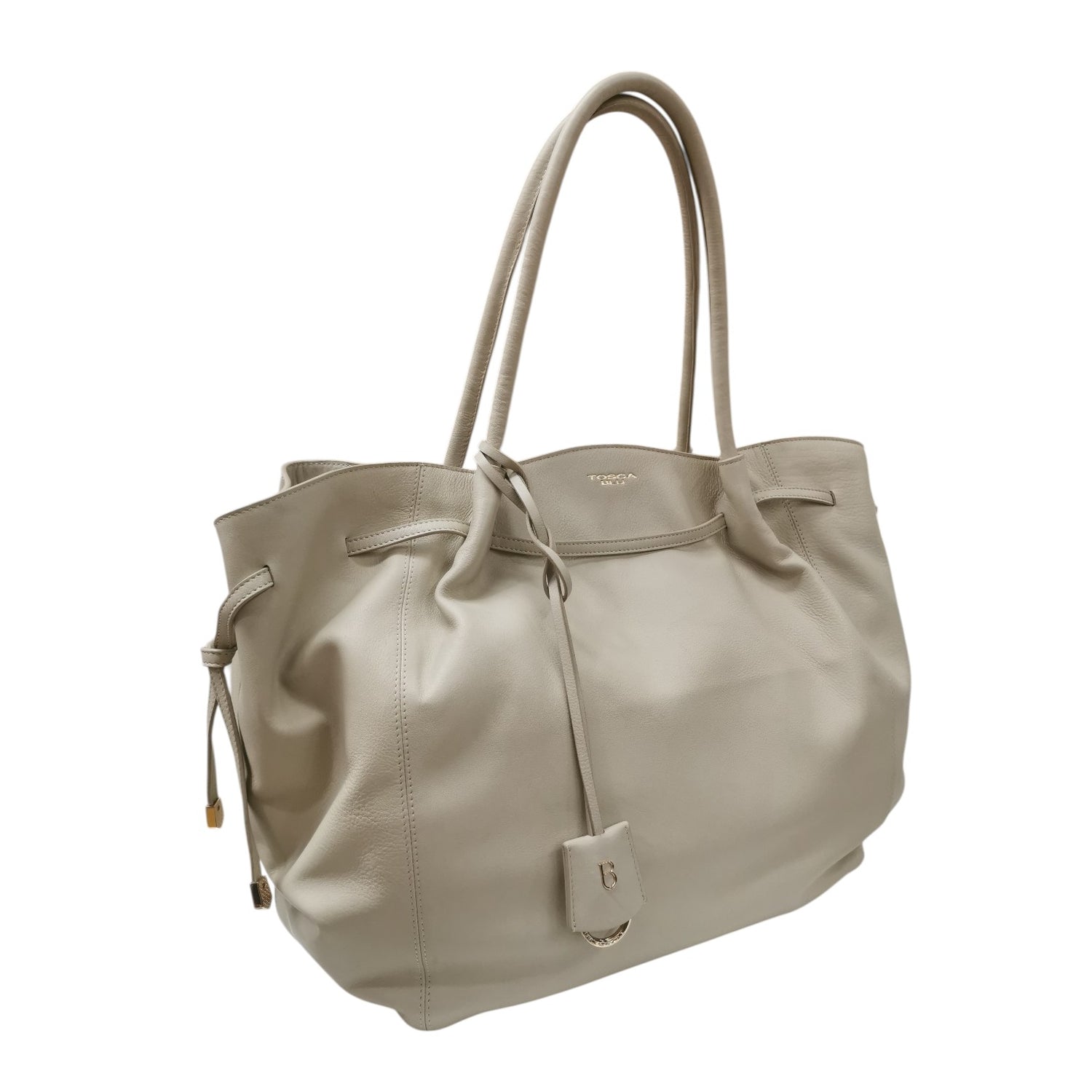Tosca Blu Shopping Grande Sidney in Pelle Avorio