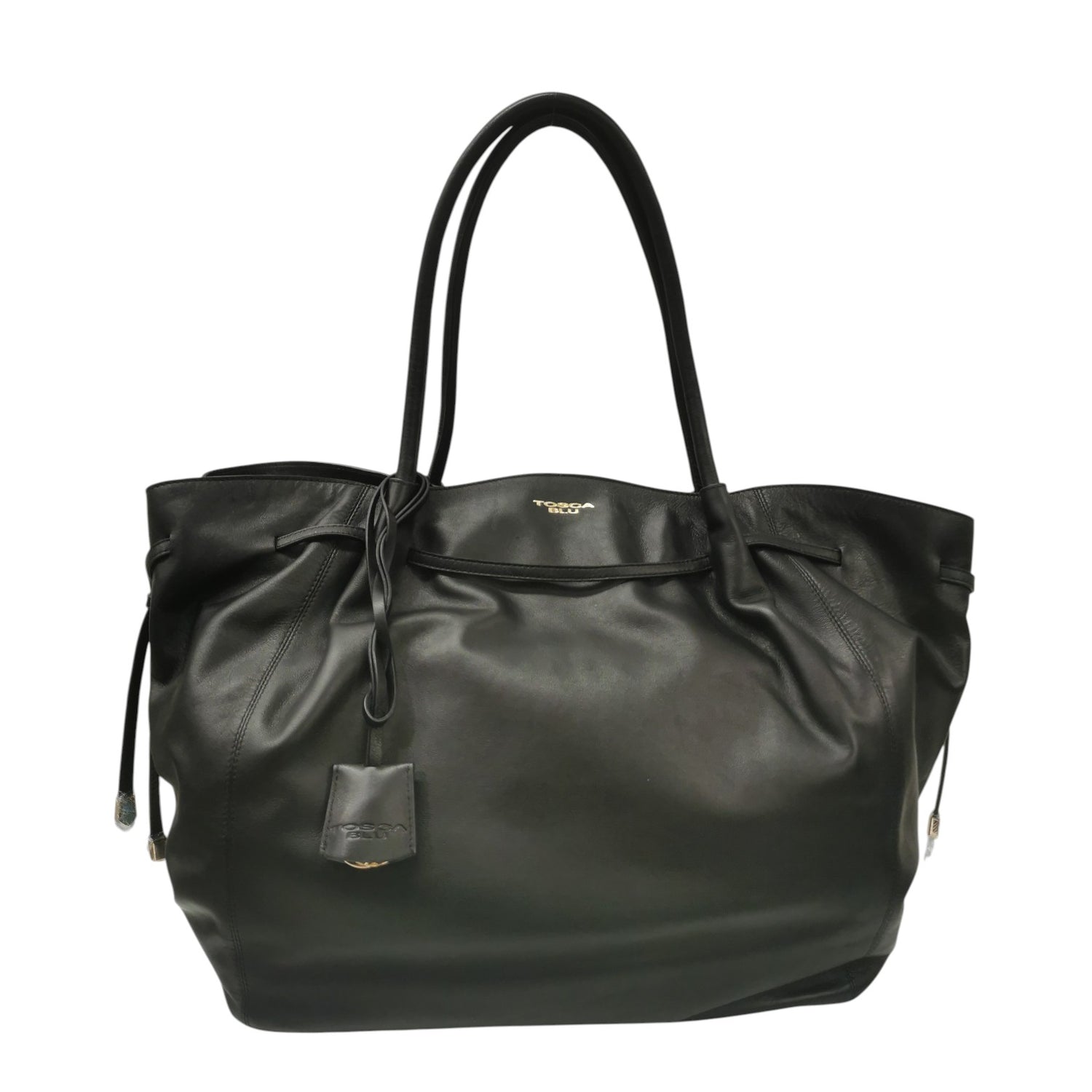 Tosca Blu Shopping Grande Sidney in Pelle Nera