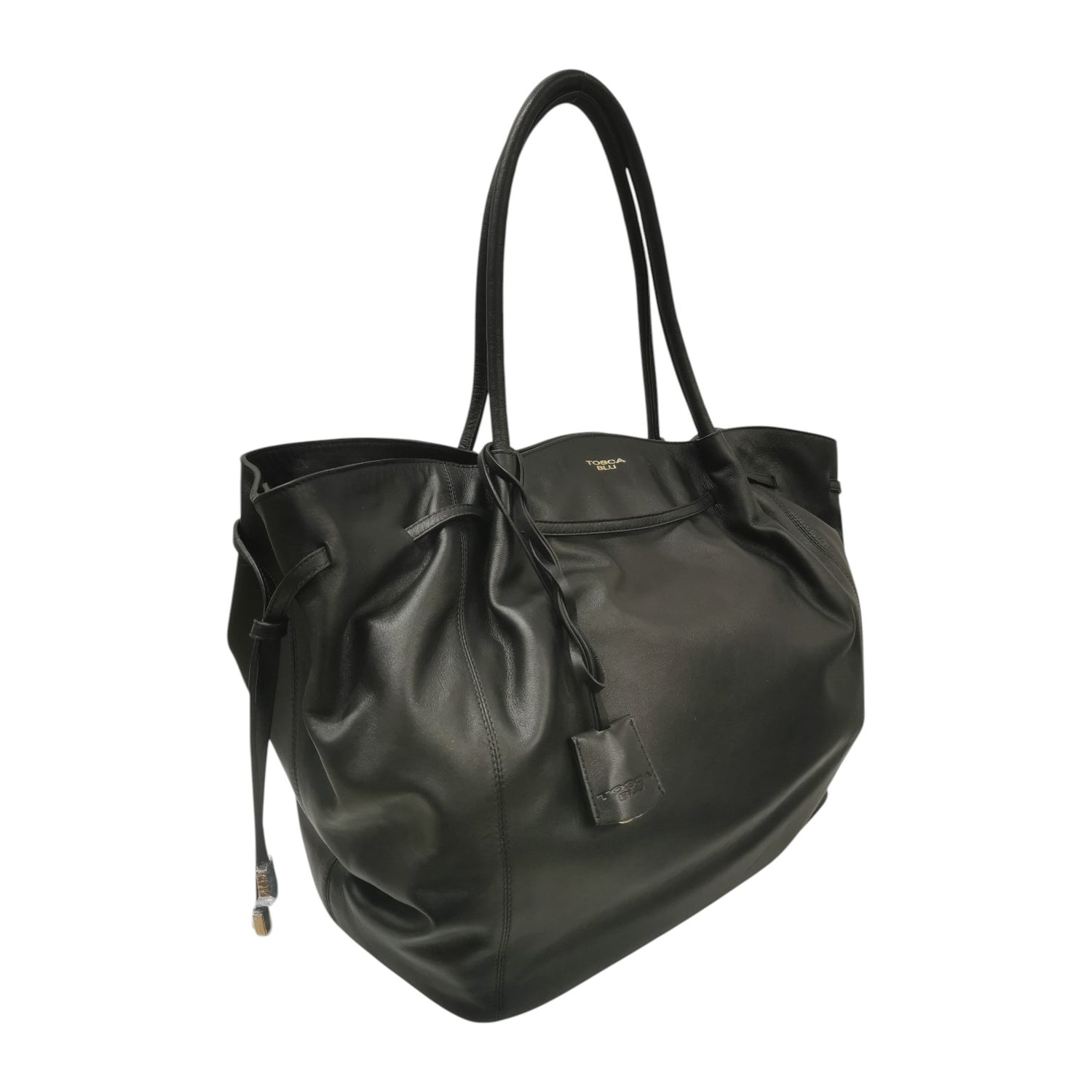 Tosca Blu Shopping Grande Sidney in Pelle Nera