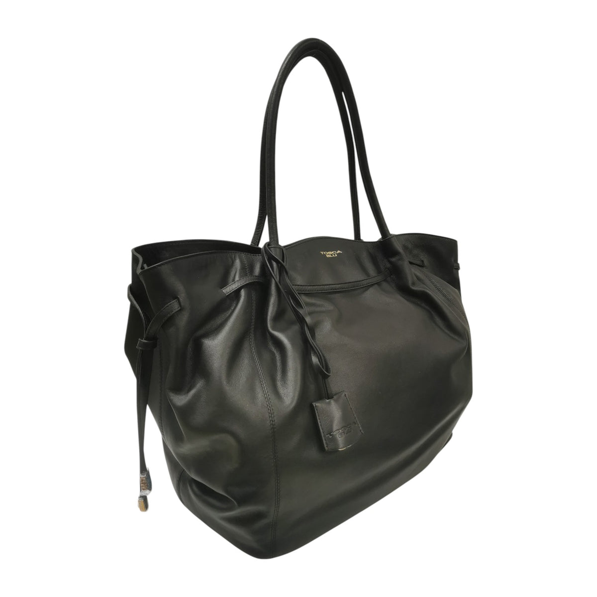 Tosca Blu Shopping Grande Sidney in Pelle Nera