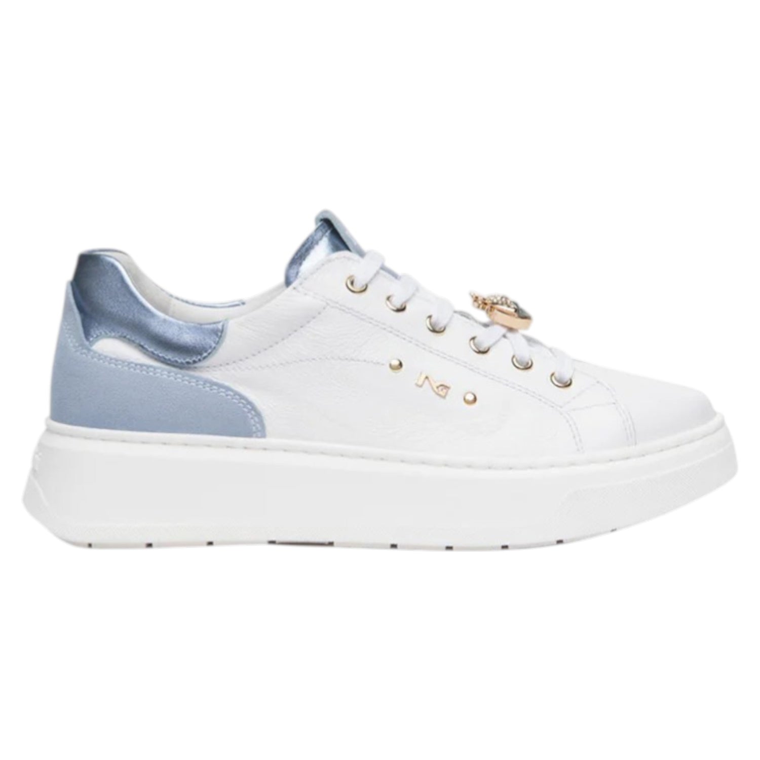 Nero Giardini Sneakers Donna Bianco Fiordaliso con Accessorio