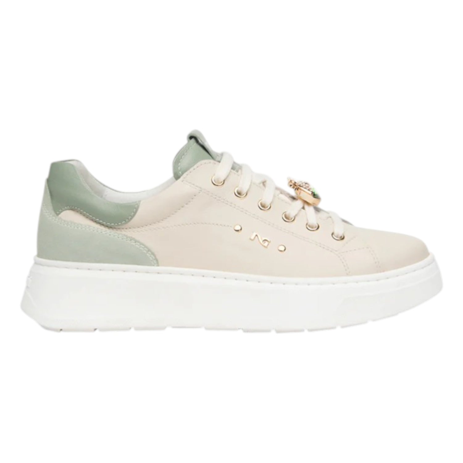 Nero Giardini Sneakers Donna Latte Menta con Accessorio