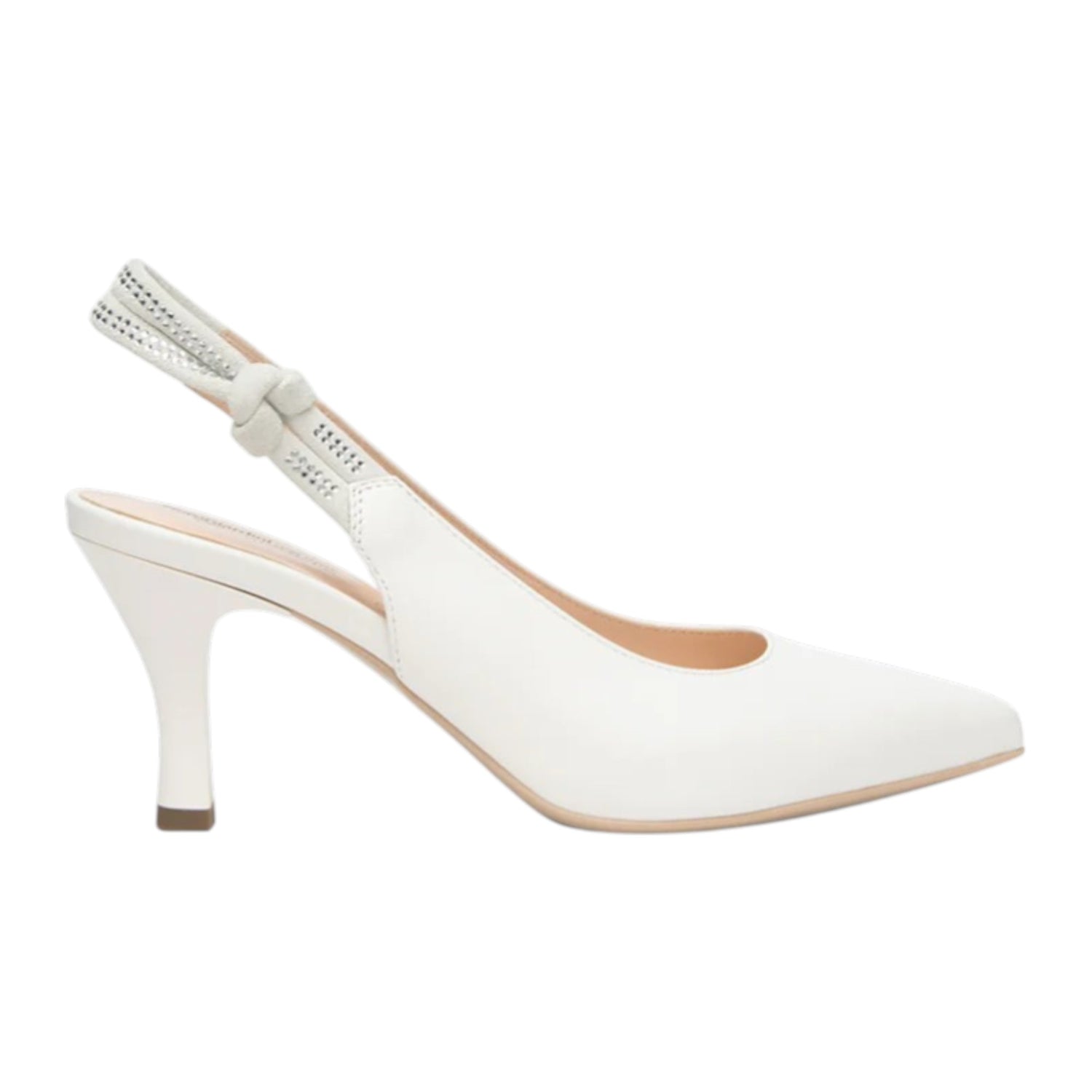 Nero Giardini Chanelle Donna in Pelle Bianca con Tacco Alto 80mm