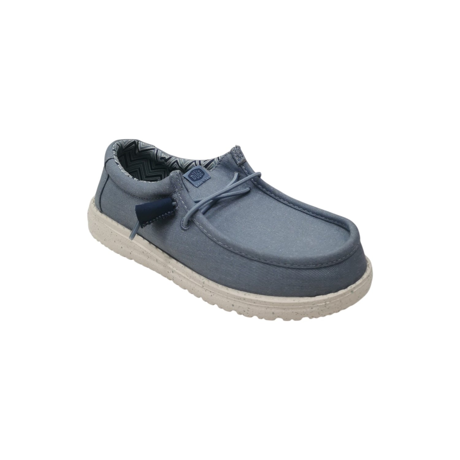 Hey Dude Wally Y Stretch Canvas Slip On Bambino in Tessuto Denim