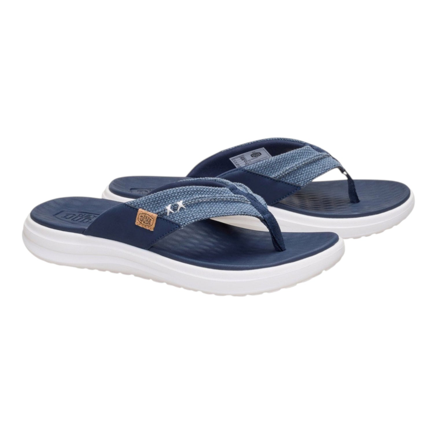 Hey Dude Finn Flip Braided Infradito Uomo Blu