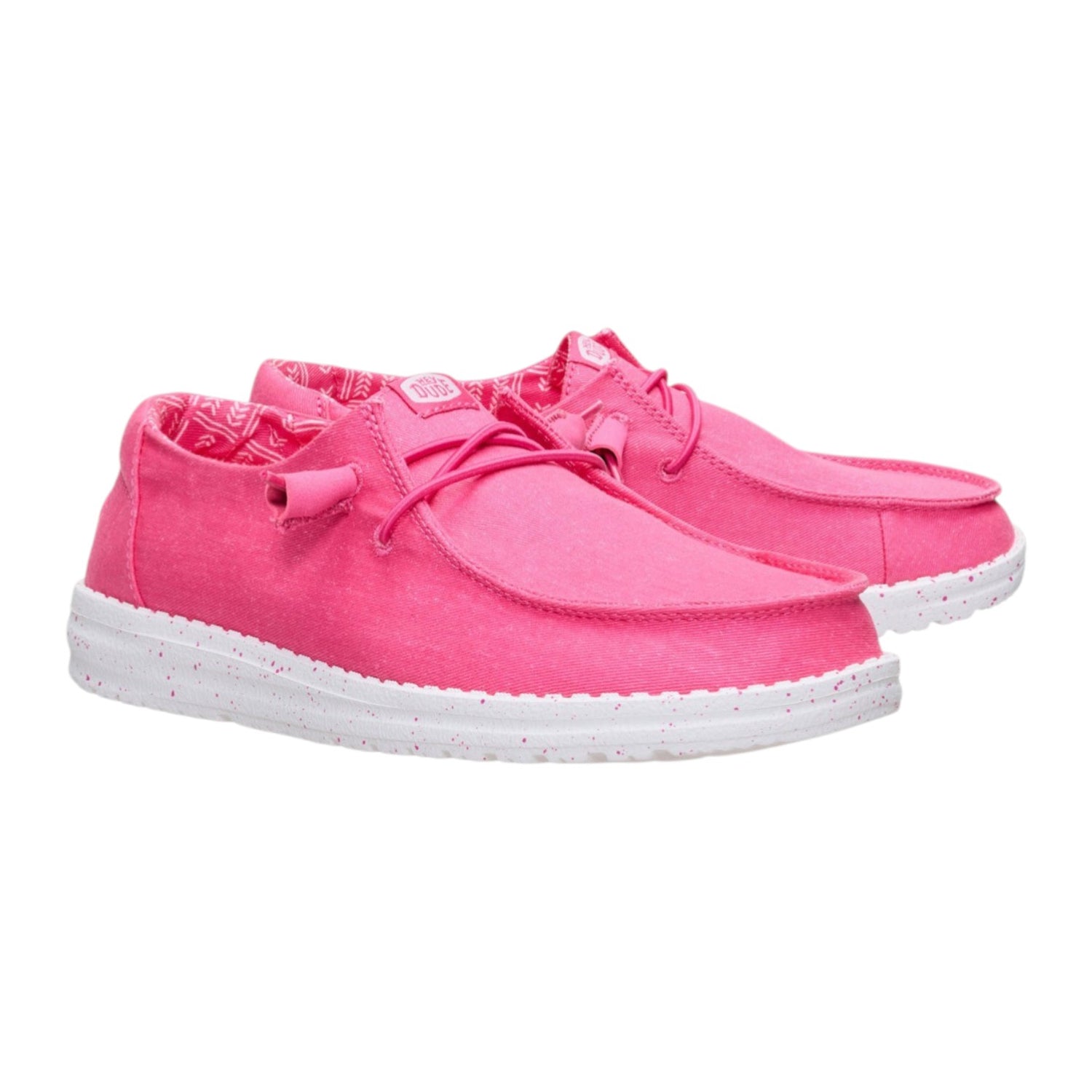 Hey Dude Wendy Stretch Canvas Slip On Donna Fucsia