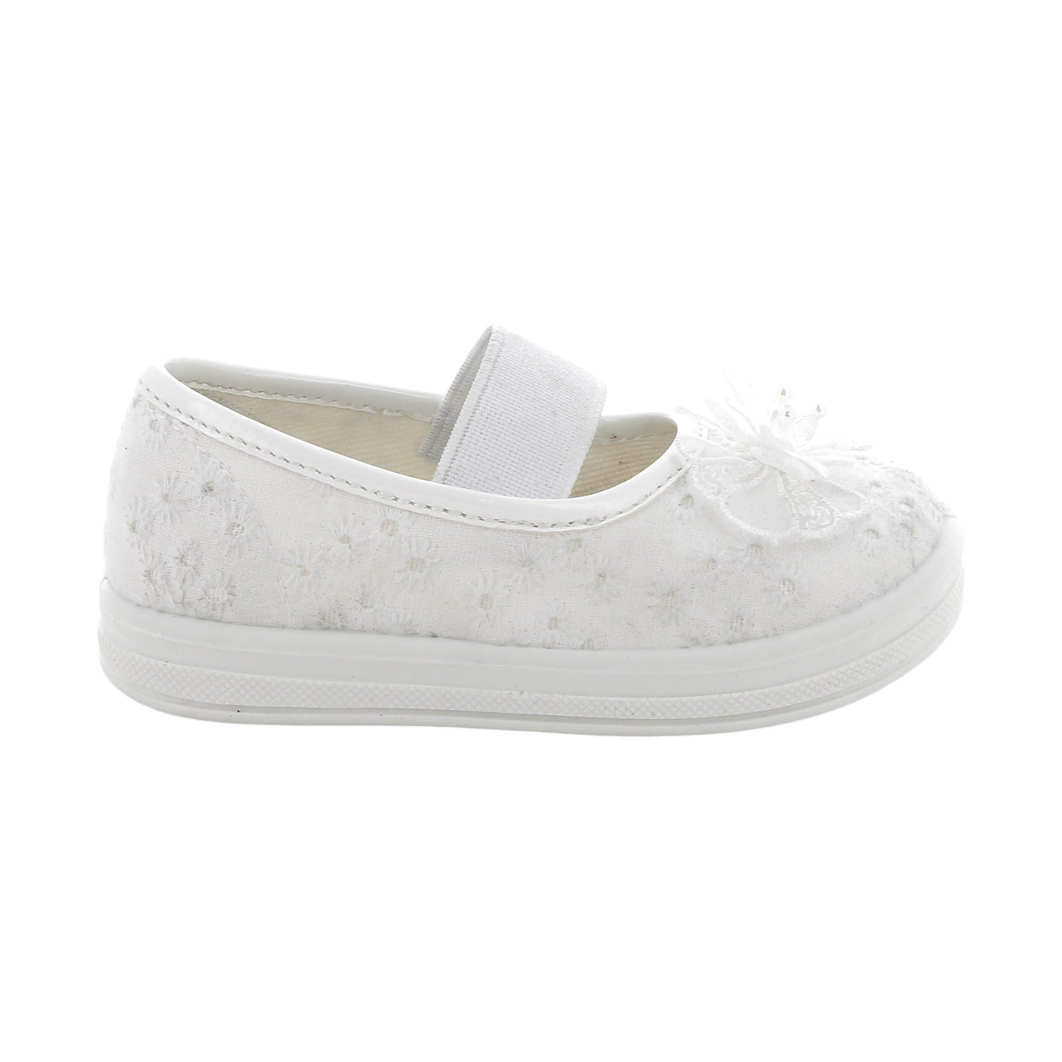Primigi Ballerina Bambina in Tessuto Bianco con Elastico Numero 25/26/27/28