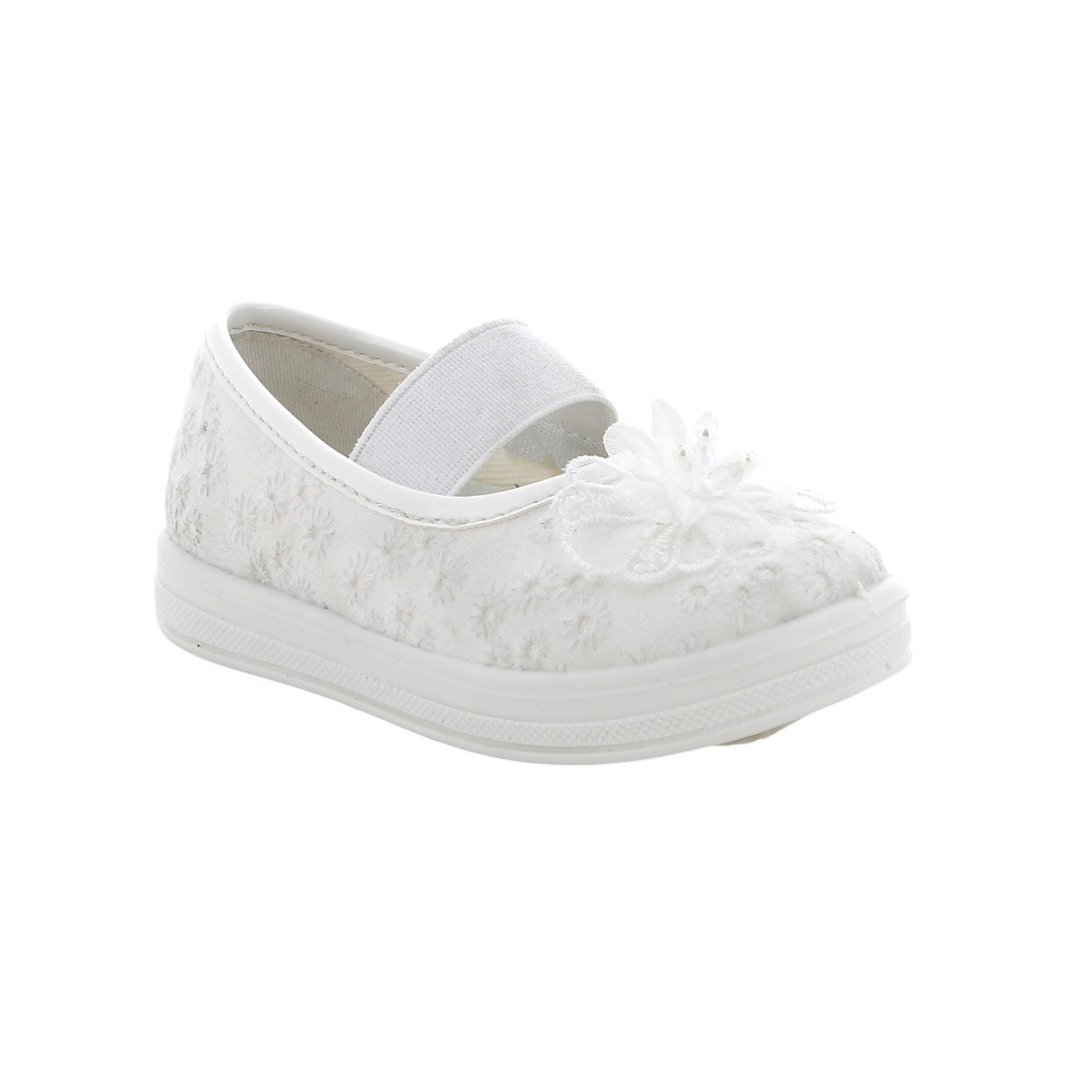 Primigi Ballerina Bambina in Tessuto Bianco con Elastico Numero 25/26/27/28