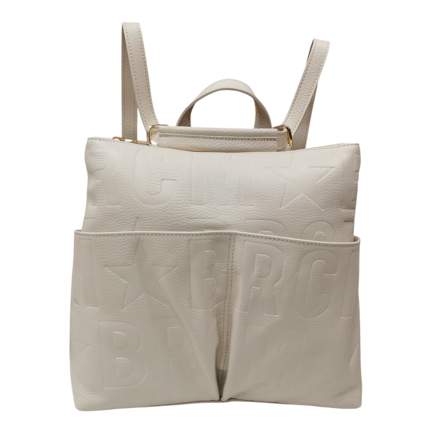 M Brc Borsa/Zaino Donna Linea Macro Doll in Pelle Avorio