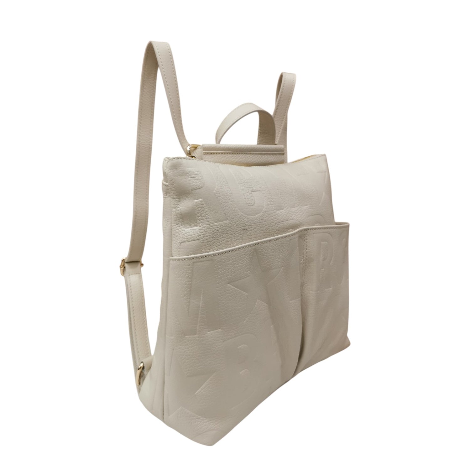 M Brc Borsa/Zaino Donna Linea Macro Doll in Pelle Avorio