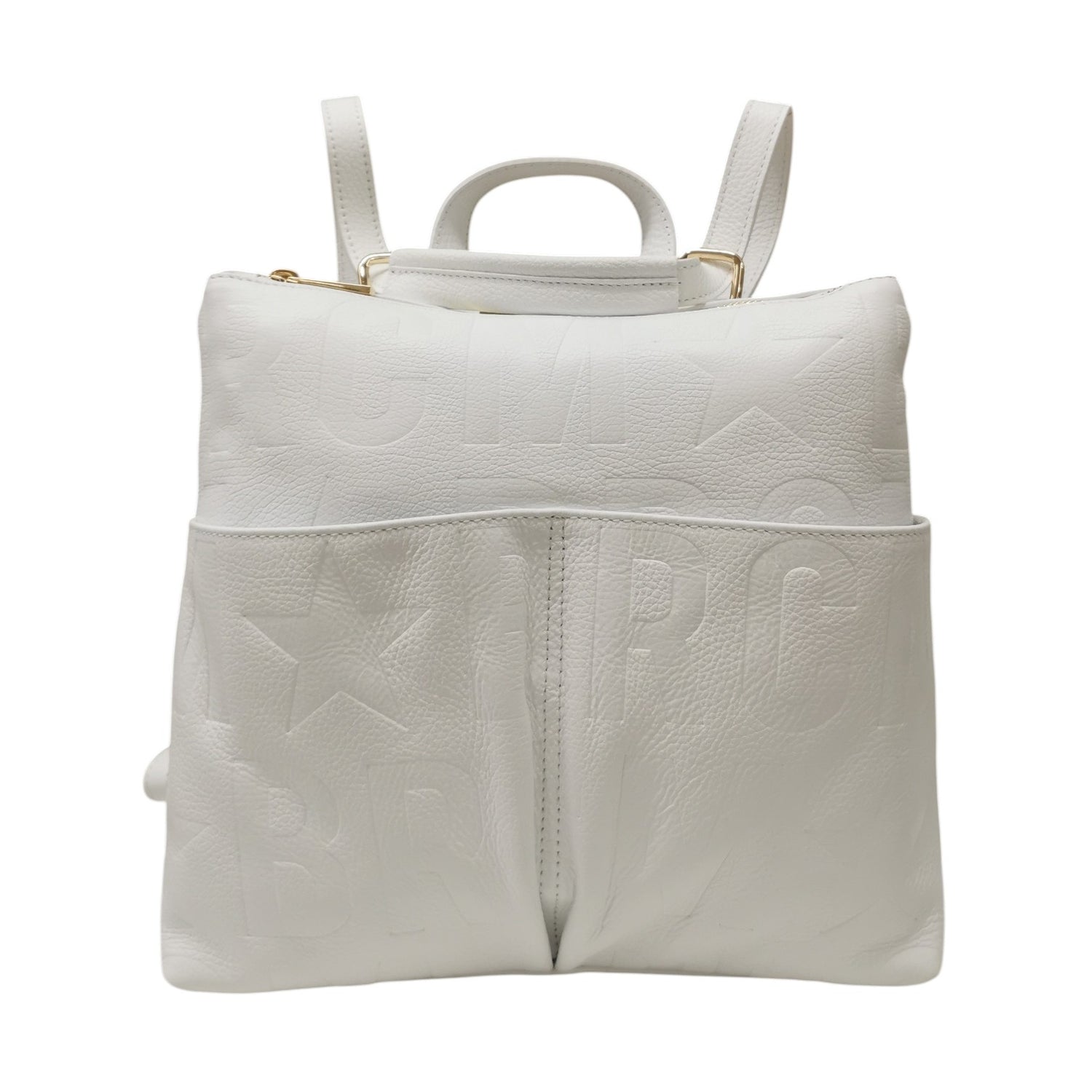 M Brc Borsa/Zaino Donna Linea Macro Doll in Pelle Bianco