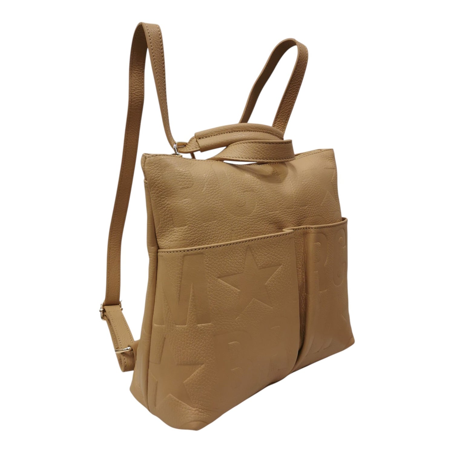 M Brc Borsa/Zaino Donna Linea Macro Doll in Pelle Cammello