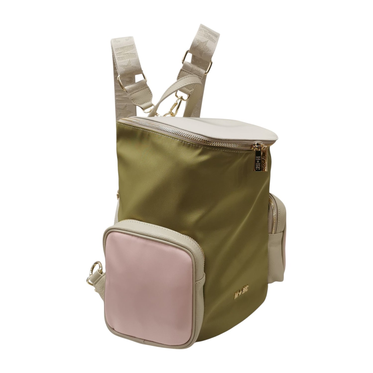 M Brc Zaino Donna Linea Golf in Pelle Avorio Multi