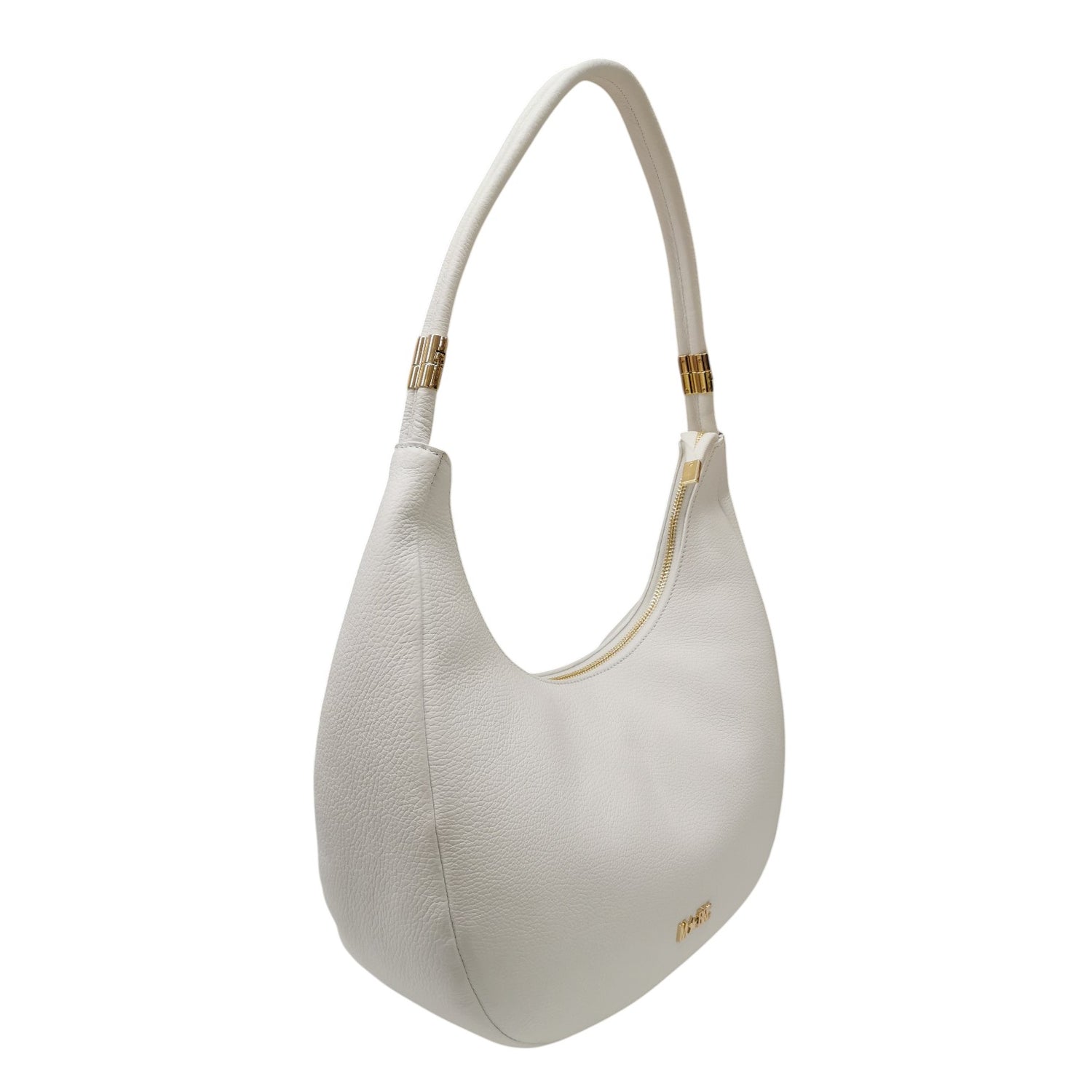 M Brc Borsa a Spalla Donna Linea Tubolar Bianca con Manico Allungabile